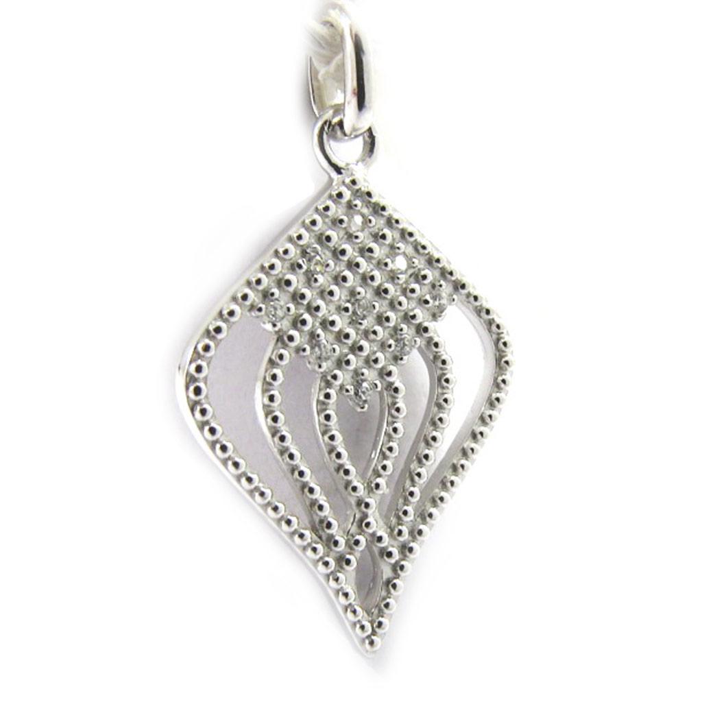 Les Trésors De Lily [L6694] - Silver Pendant 'Sissi' Silver White (rhodium-plated) - 20x15 Mm