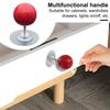 Pean Style Cabinet Knobs Candy Color Handles Simple Round Knob with 2 Size Light Switch Kitchen Hardware for Wardrobe