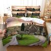 Building Famous Landscape Bedding Set For Bedroom Soft Bedspreads For Bed Home Comfortable Polyester Duvet Cover With Pillowcase