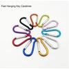 5/10/20PCS Aluminum Carabiner Key Chain Clip Multi Colors Camping Hiking Hook Safety Buckle Keychain Backpack Bottle Buckle