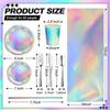 Rainbow Laser Theme Party Tableware: Mermaid Birthday & Wedding Tablecloth with Paper Cups