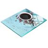 Tempered Multifunctional Decorative Glass Board Coffee Black 60x52 Cm