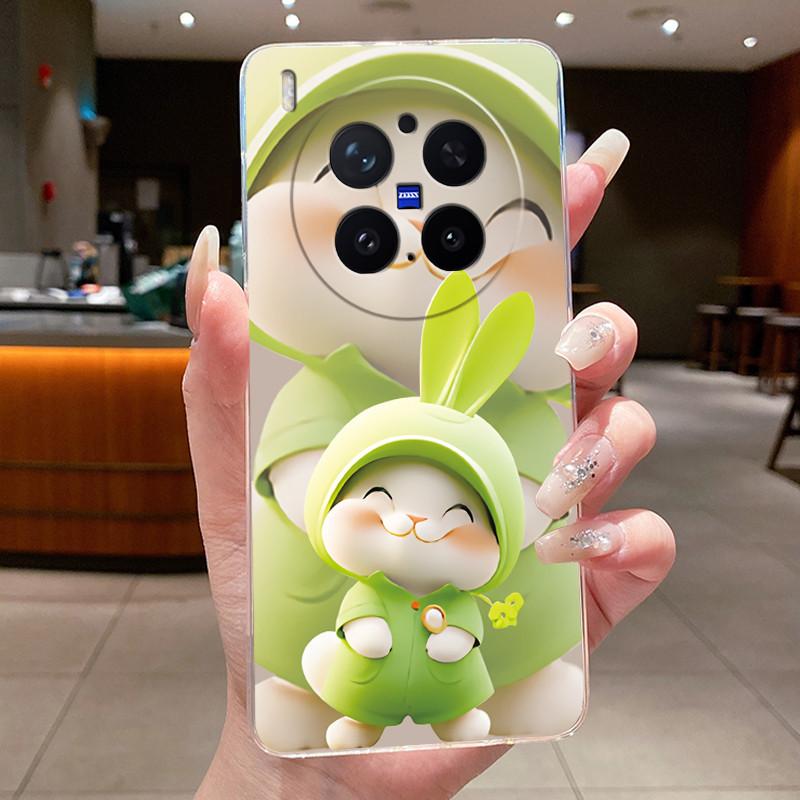 Trendy Fashion Erupting Volcano Pattern Phone Case For Vivo X300 Pro Clear TPU Soft Cover Anti-scratch Couple Protective Shell