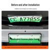 2026/2024 ZHIJIE R7 License Plate Frame, Full Edge Green Plate Frame for New Energy Vehicles