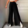 Ladies' Loose Casual Elegant And Comfortable High Waisted Pleated Wide Leg Pants