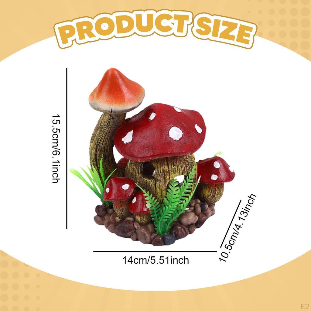 Aquarium House, Hideout,Resin,Accessories,Spawning Cottage Ornament Tank Decoration for Betta Play