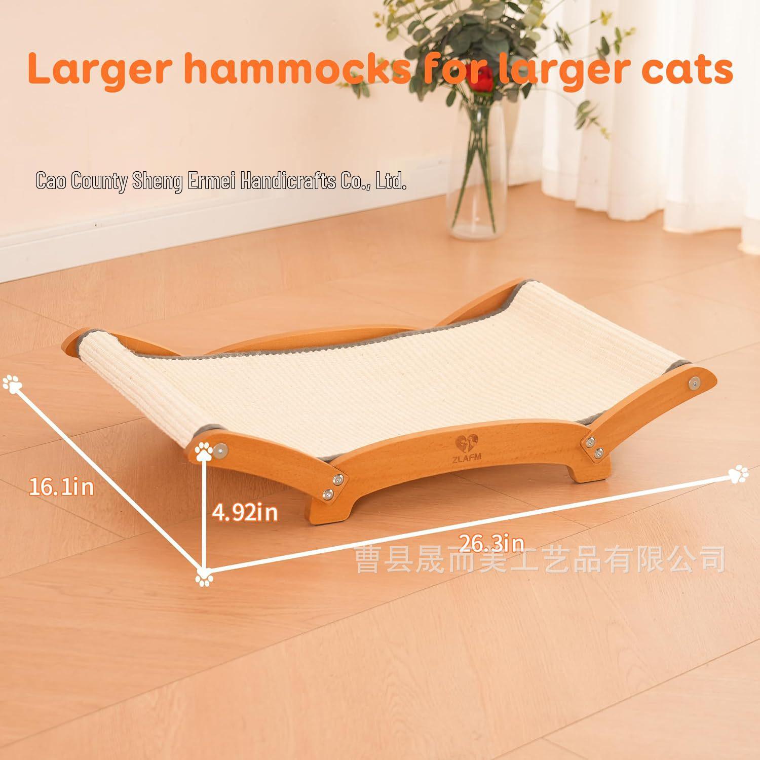 

Multi-Purpose Wooden Cat Scratcher and Recliner Sofa