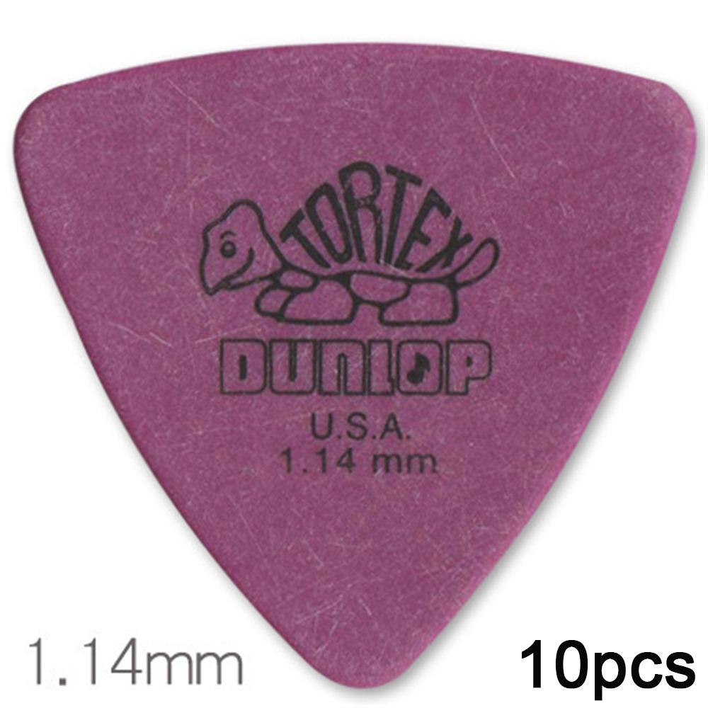 10pcs Guitar Delrin Dunlop Guitar Picks 0.5/0.6/0.73/0.88/1.0/1.14MM Anti-slip Style Electric Guitar Picks Triangle Picks