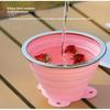 180Ml Portable Silicone Folding Water Cup Heat Resistant Foldable Mug With Lid For Outdoor Travel Drinking
