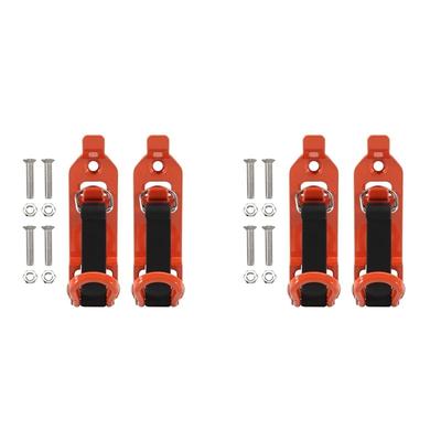 Versatile Shovel Mount For Roof Rack, Metal Rubber Clamps, Wall Mounting Brackets, Quick Release Kit, Car Accessories 4Pcs
