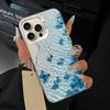 Blue Butterfly Ocean Wave  Phone Case For iPhone 17,16,15,14,13,12,11 Plus,Pro Max,XS,white Silver Phone Case