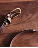 Men's Handmade Retro Leather Belt with Brass Buckle - Genuine Cowhide, Versatile and Trendy for Casual Wear