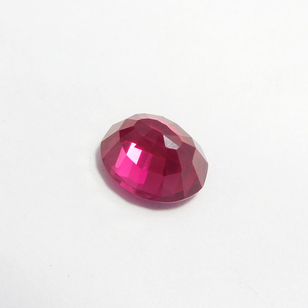 Natural Red Ruby Loose Gemstone for Earring 4.70 Ct Oval Cut for Jewelry Making and Gem Collections