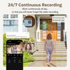 Wireless 3MP HD Glass Window Camera for Home Monitoring