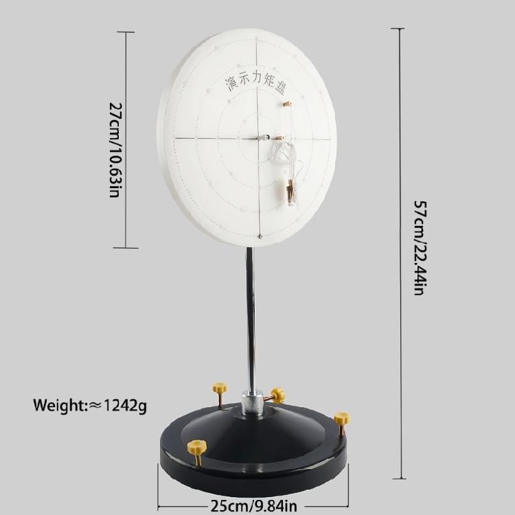 Educational Plastic Metal Torque Disk Physics Teaching Aid Moment Of Force Demonstrator Tool For Students And Educators