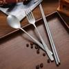 Vintage Tableware Chopsticks/Spoon/Fork Stainless Steel Dinner Knife Fruit Dessert Fork Spoon Cutlery Set Kitchen Tableware