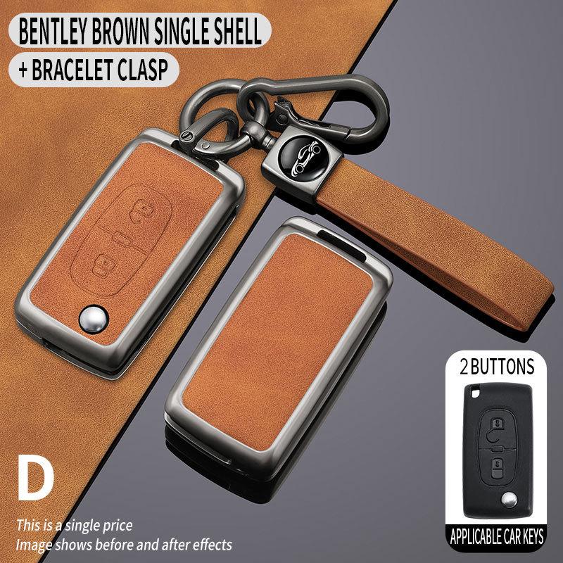 Compatible Key Case for Citroen Sega Triumph 2012-2016 - Folding Shell & Buckle
