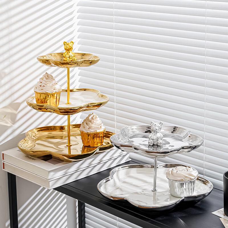 Nordischer Keramik-Mehrstöckiger Obst- & Dessertständer