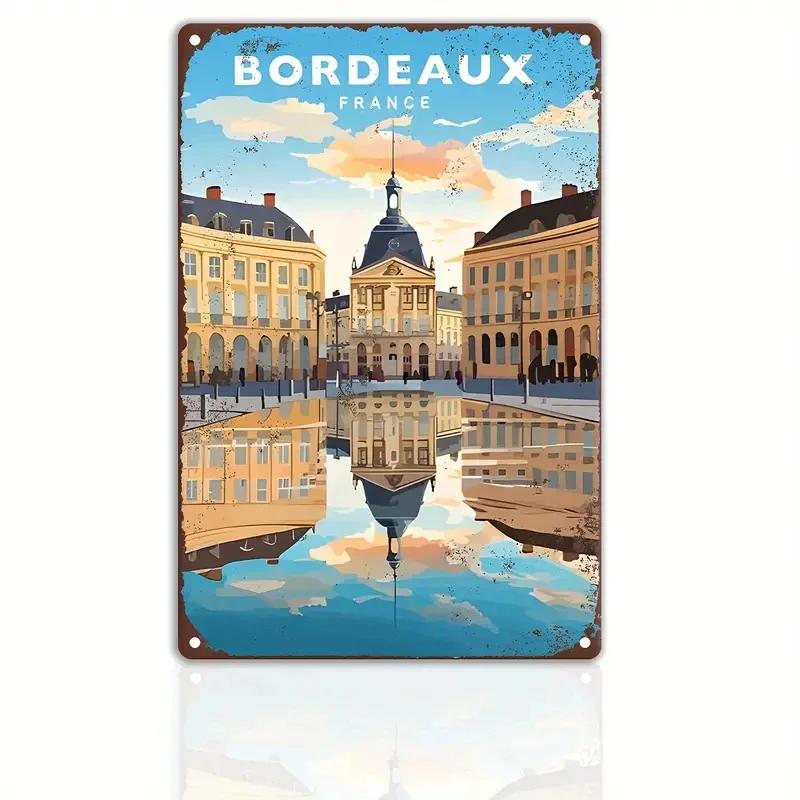 Retro Metal Sign Travel Round The World,ROME,FRANCE,MUMBAI Vintage Art Poster,Home,Bar,Room,pub,Hotel,Cafe,Club Wall Decor Gift