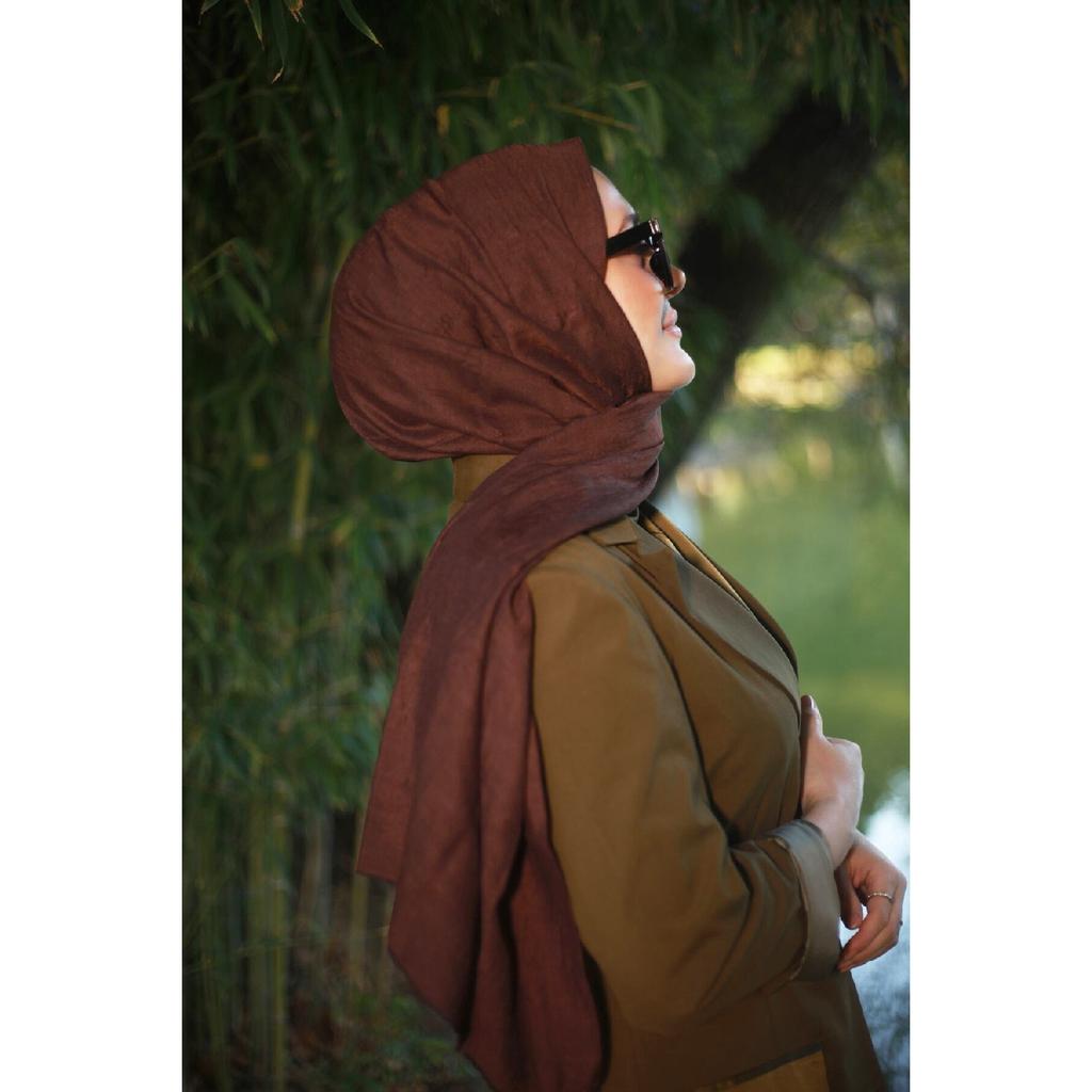 Hijab-Schal aus Bambus, Marineblau