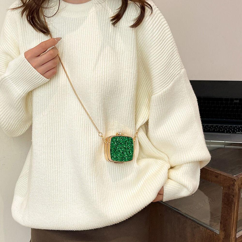 Luxury Mini Clutch Bag Mirror Small Chain Crossbody Bag Fashion Jewelry Bag  Party