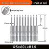 Nigao 801 5mm Hex Socket Electric Screwdriver Bit S2 Hardened Tool