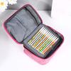 72-Slot Sketch Pencil Case 3-Layer Oxford Storage Pouch for Coloring Pens And Art Supplies Portable Stationery Organizer for Students Artists