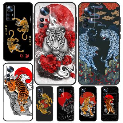 Tiger Red Sun Japan Art Case For Xiaomi 13T Pro 12T 11T 12 14 13 Lite 12X POCO F5 X3 X5 Pro X4 F4 M5 M5s F3 Cover