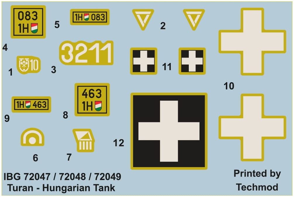 IBG 1/72 Hungarian Army 41M Turan II Medium Tank with 75mm Gun, Plastic Model Kit PB72048