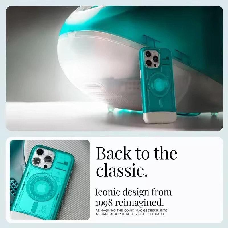 Luxury Classic C1 MagSafe Case for iPhone 16 Pro Max 16 Pro 15 14 13 - Ultra Hybrid Magnetic Protector Cover with Hard Shell Desig