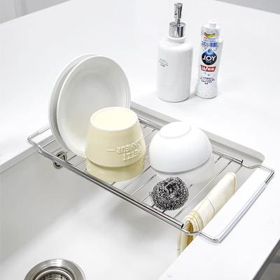 RVS Keuken Telescopisch Aanrechtrek Afdruiprek Vaatdoekrek Filter Huishoudelijk Afwas Fruit en Groente Organizer