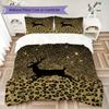 Leopard Print Pattern Bedding Uilt Set Uilt Cover Pillowcase Home Decoration Birthday Gift (1 * Duvet Cover + 2 * Pillowcase  Without Core)17