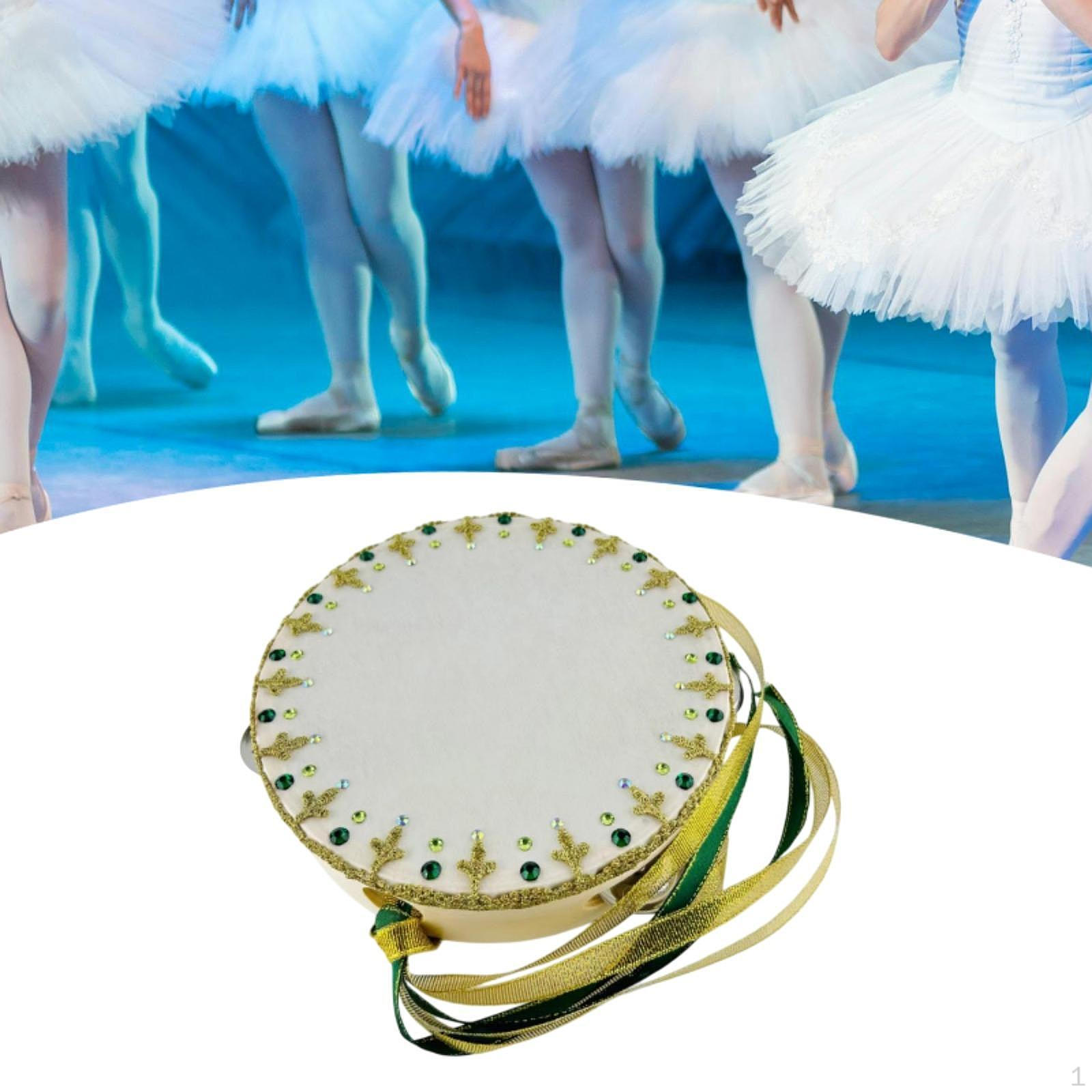 

Балет Танец Бубен Зеленый Аксессуар Детские Игры Ручная Перкуссия Выступление для 7 inch