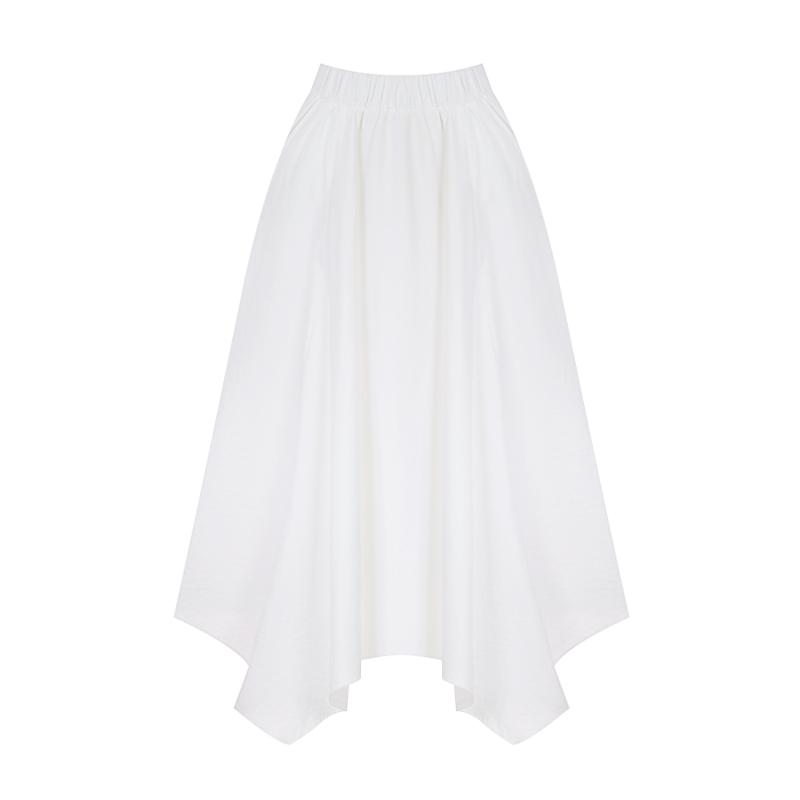 TVIEW Simple Asymmetrical Elastic Skirt_V6B-Csk005
