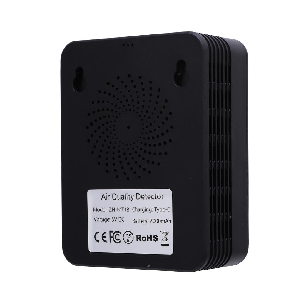 10 in 1 HCHO Meter, Portable Temperature and Humidity Meter with Color Screen for Home,  , Vehicle, Detect PM0.3 PM2.5 PM10 CO2 CO TVOC