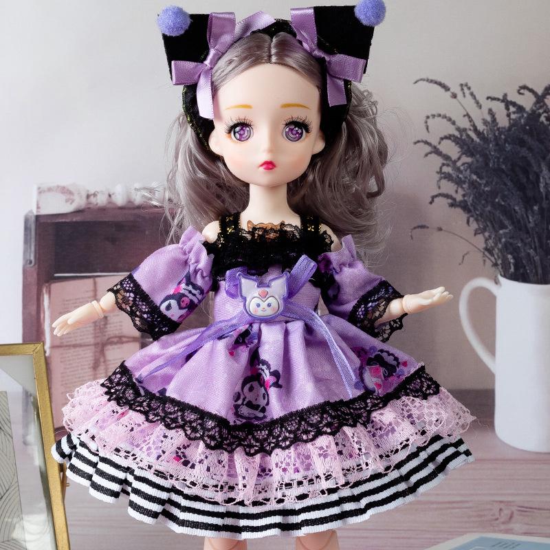 30cm Yitian Barbie Doll Set: BJD Doll with Music, Wedding Dress, and Outfit Changes