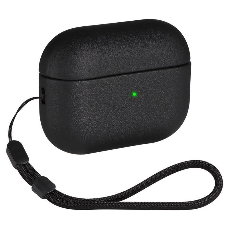 Soft TPU Case for Airpods Pro 3 New Leather Texture Protective Shockproof Case with Lanyard and Cleaning Kit For Airpods Pro 3