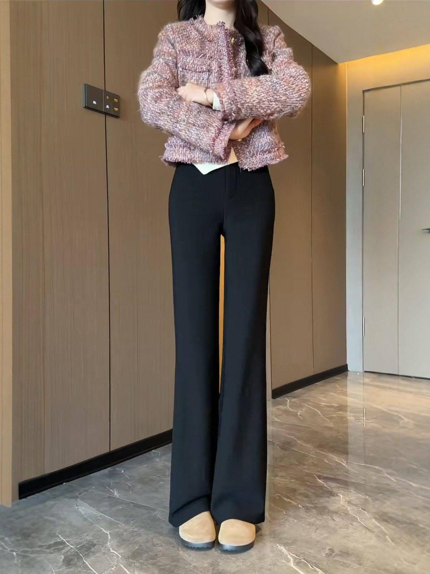 

Women s High-Waist Black Micro Flare Suit Pants, Spring 2026 Collection 3XL