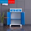 Xijiaer Blue Two-Drawer Mobile Tool Cart CN Plug (adapter Included)