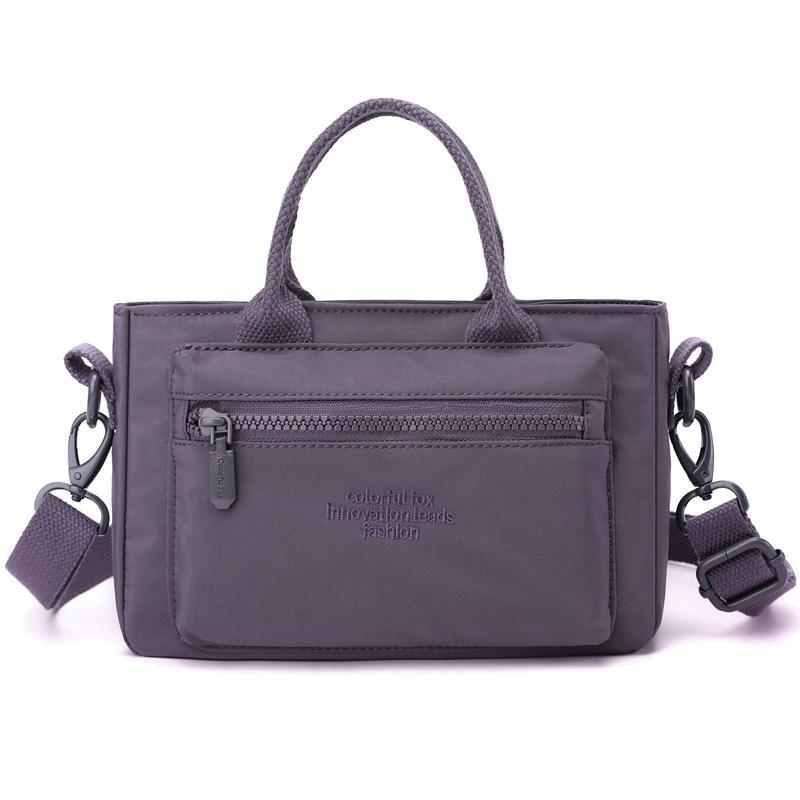 Female Crossbody New Fashionable Foreign Style Small Bag One Shoulder Hand Carry Nylon Small Satchel Cloth Bag