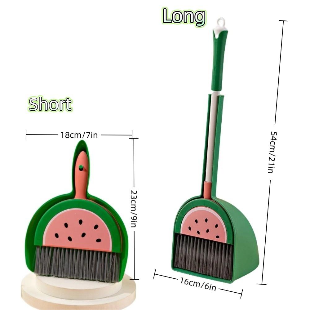 Retractable Children Dustpan Set Mini Baby Broom Set Funny Cleaning Toys  For Aged 3-8