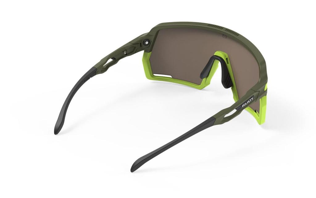 Kelion Olive Matte Yellow Lens 144mm [RUDYPROJECT] Sunglasses, Frame, Multi-Laser Lens, Width