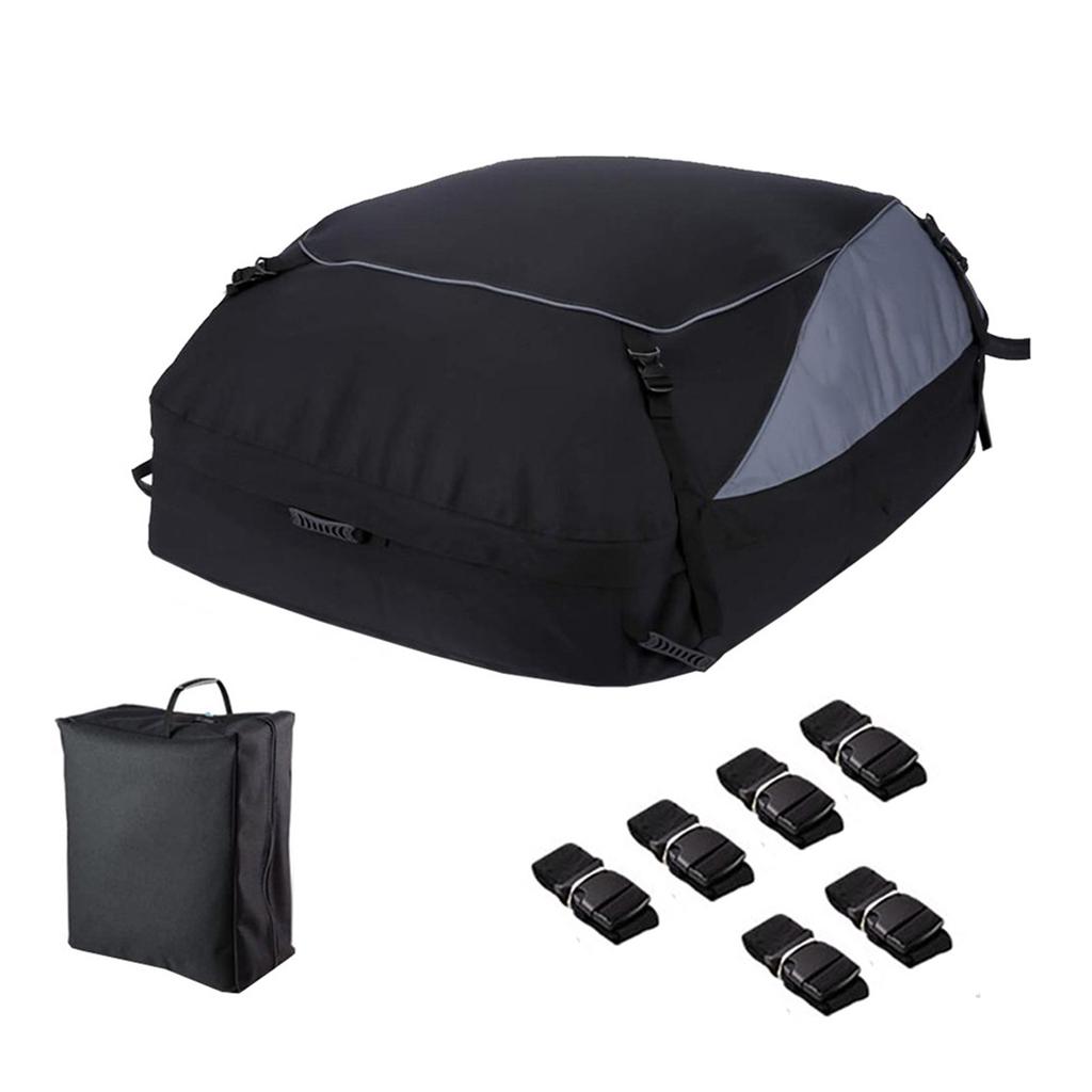 Car Cargo Roof Bag Auto Rooftop Luggage Carrier Storage Bag Waterproof 600D Oxford Car SUV Van Foldable Roofs Bags