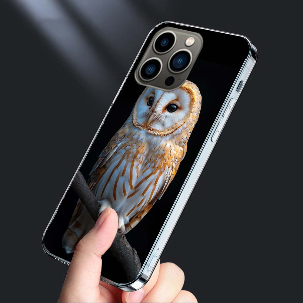 Owl In Winter Phone Case For Iphone 16E 15 Pro 14 Plus 17E 16 17 Pro Max Air 11 12 13 Mini Shockproof Capa Cute Cover TPU Cle