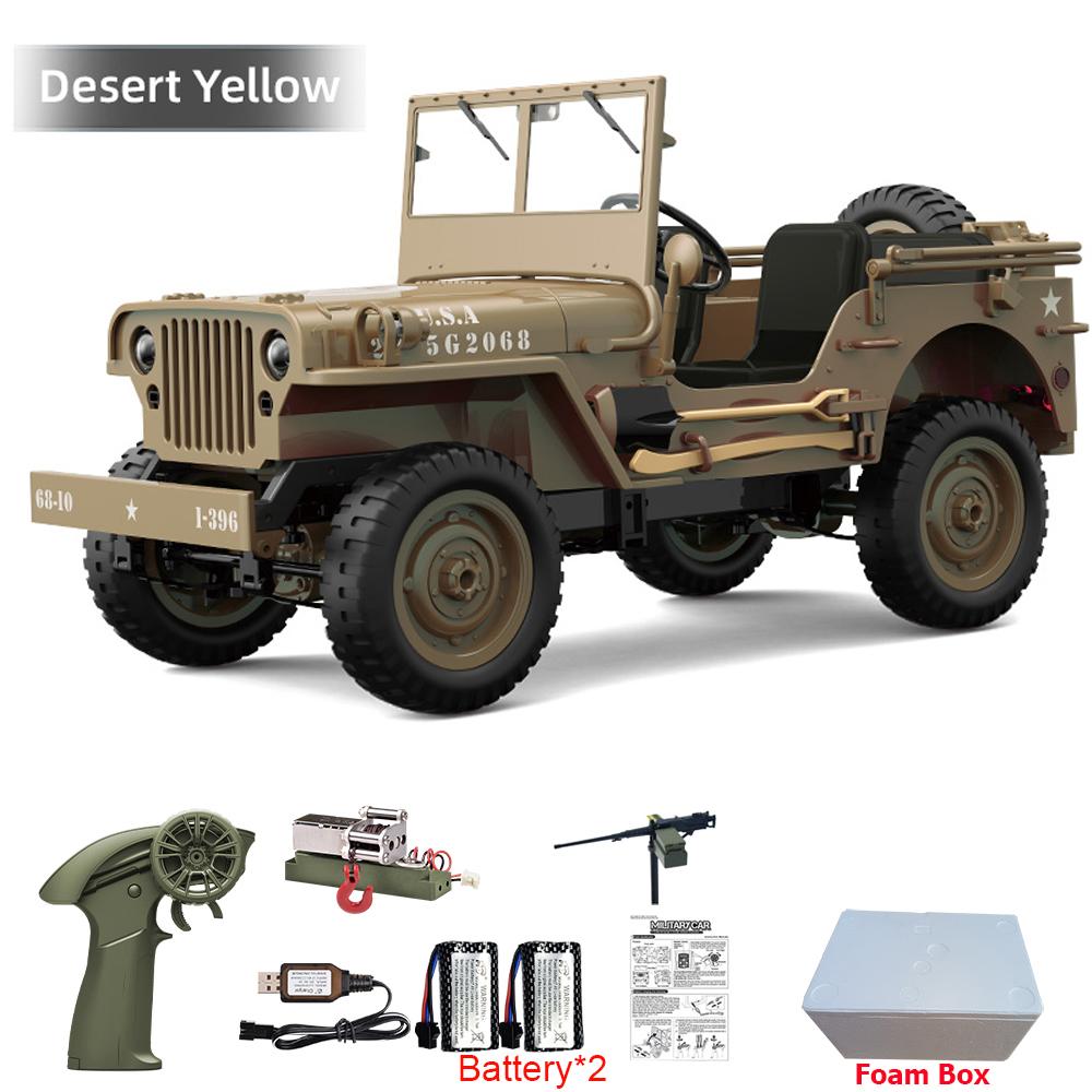 JJRC C8815 Auto RC 1/10 WILLYS 1941 4WD RTR RC Crawler Auto Telecomandata 2.4G Arrampicata Fuoristrada Camion RC Militare Giocattoli Regalo