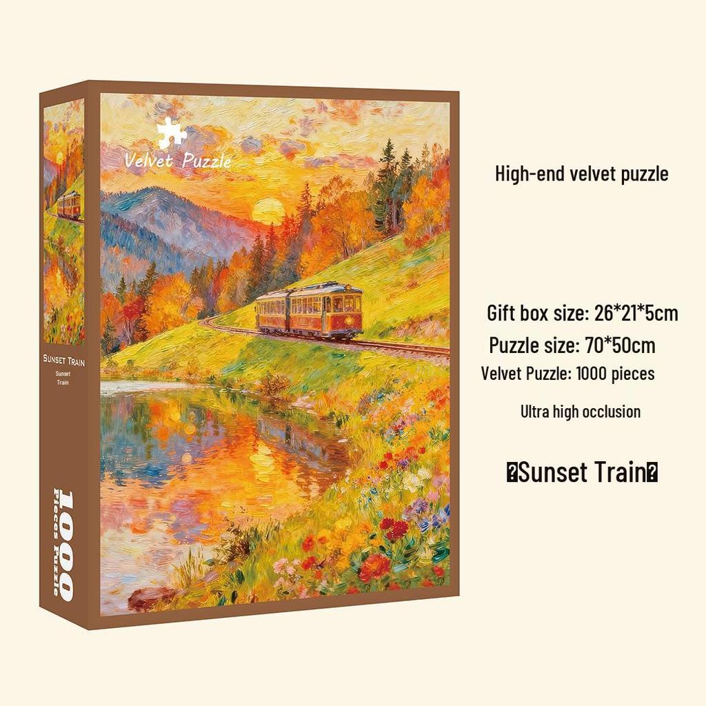 In Stock 1000-Piece High-Quality Challenging Jigsaw Puzzle for Adults - Customizable