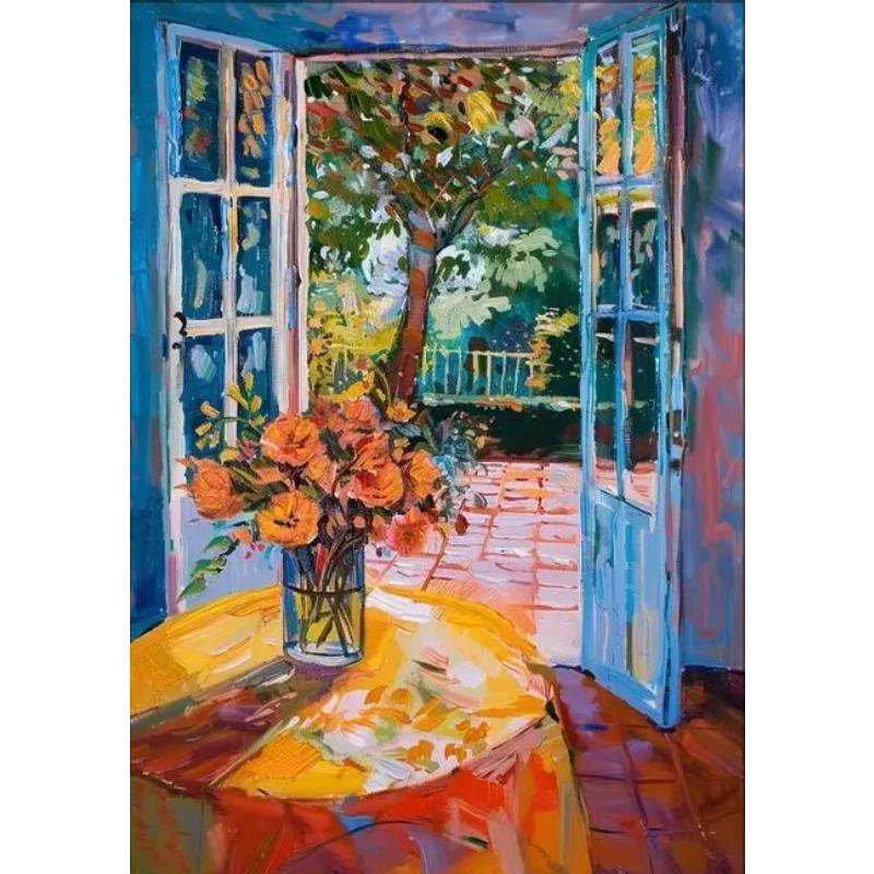 Henri Matisse Open Window Painting Poster Print For Living Room Home Decor Abstract Canvas Painting Modern Landscape Wall Art