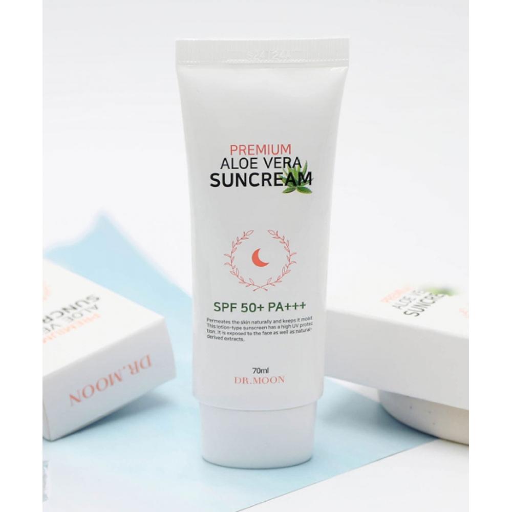 Drmoon Premium Aloe Vera LSF 50+ PA+++ Sonnencreme 70ml Set mit 2 Stück