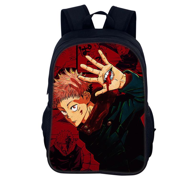 Jujutsu Kaisen Backpack For Men And Women Durable Nylon Casual School Travel Bag