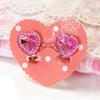 Heart Rhinestone Kids Girls Fashion Ear Clips Jewelry No Pierced Earrings Gift